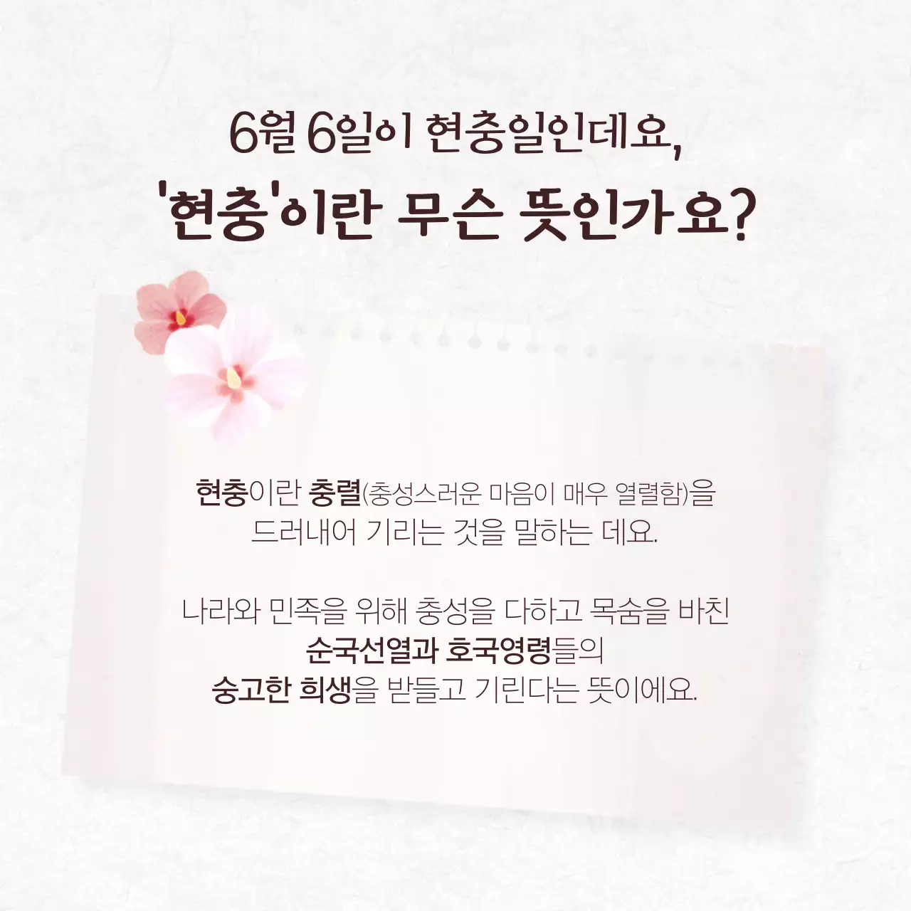 현충일 카드뉴스