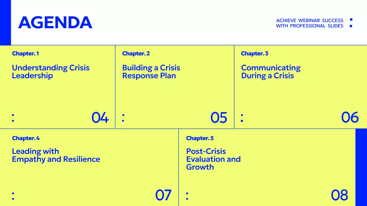 옐로우 모던 비즈니스 웨비나 가이드 프레젠테이션