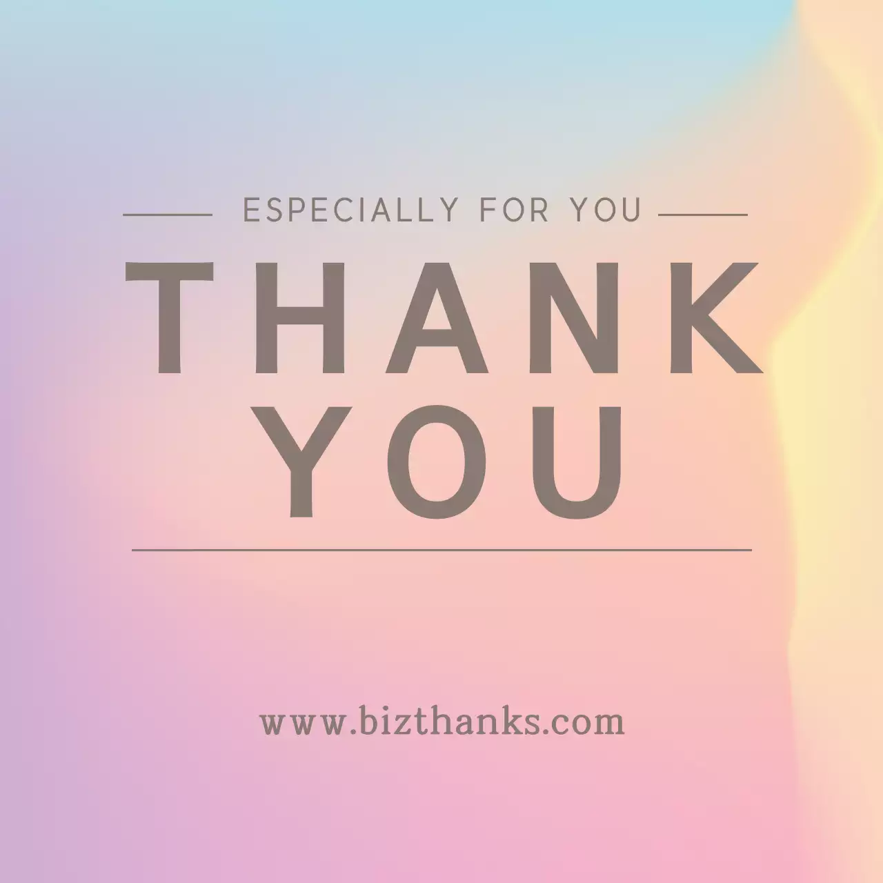 특히 당신을 위해