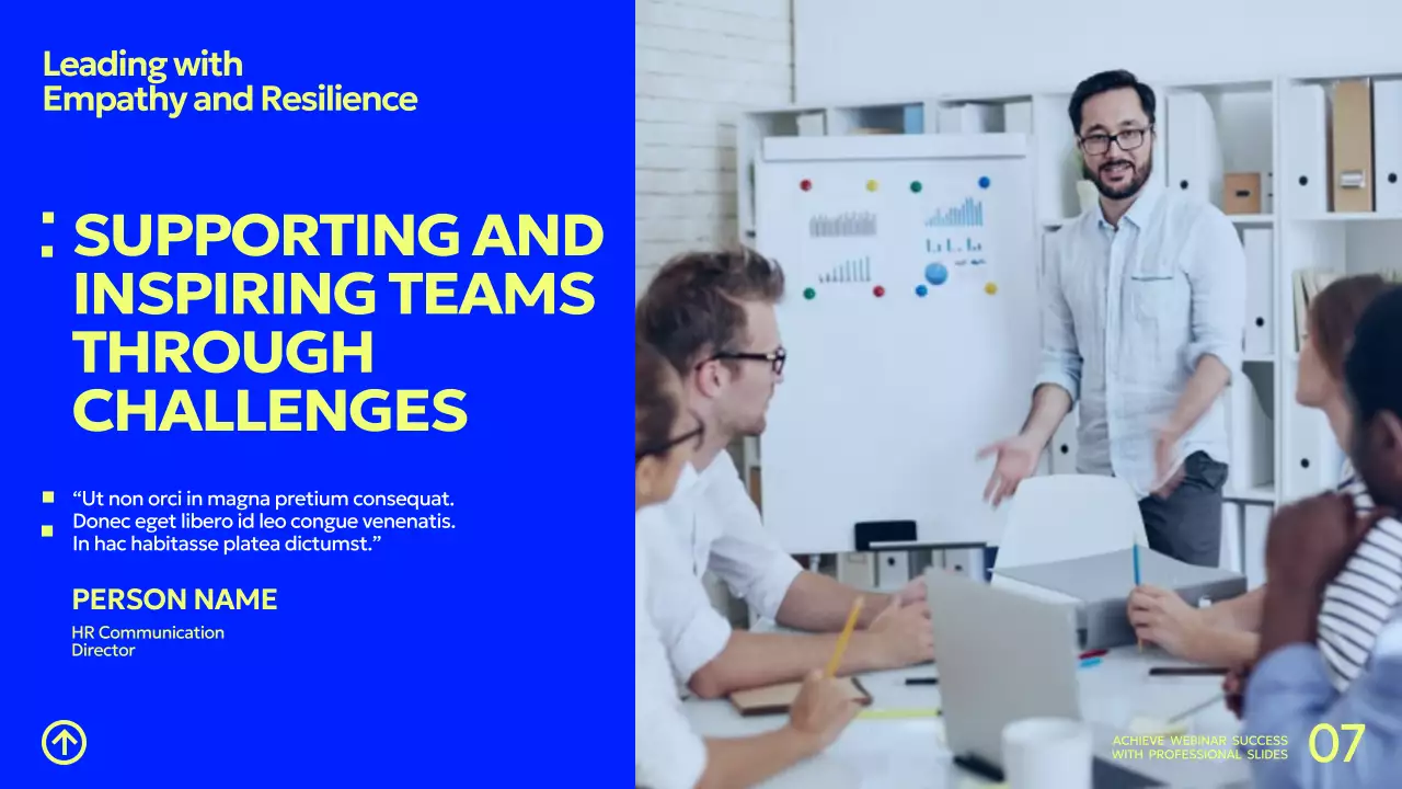 옐로우 모던 비즈니스 웨비나 가이드 프레젠테이션