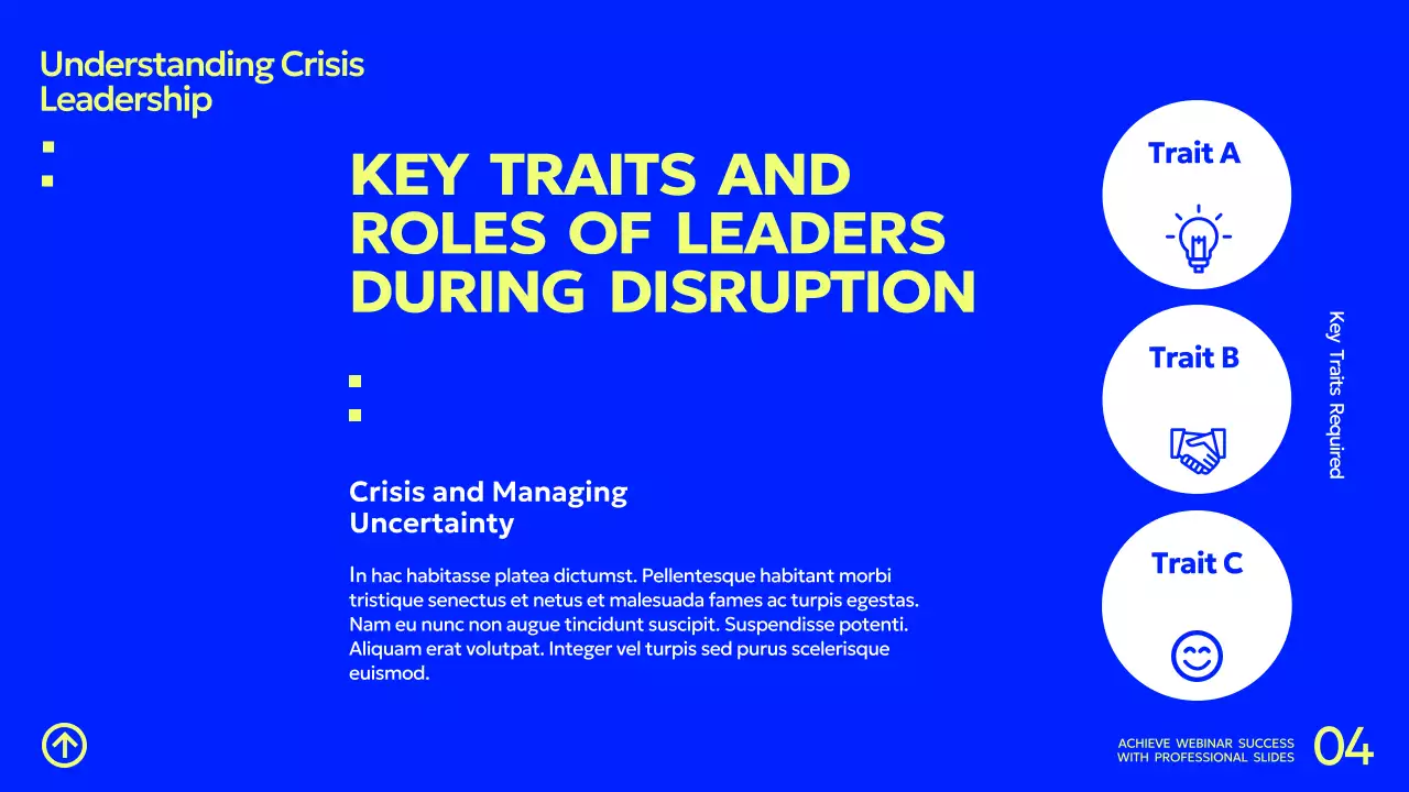 옐로우 모던 비즈니스 웨비나 가이드 프레젠테이션