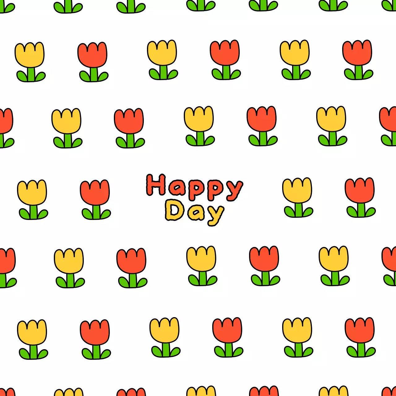 カラフルな花 イラスト カップ コースター