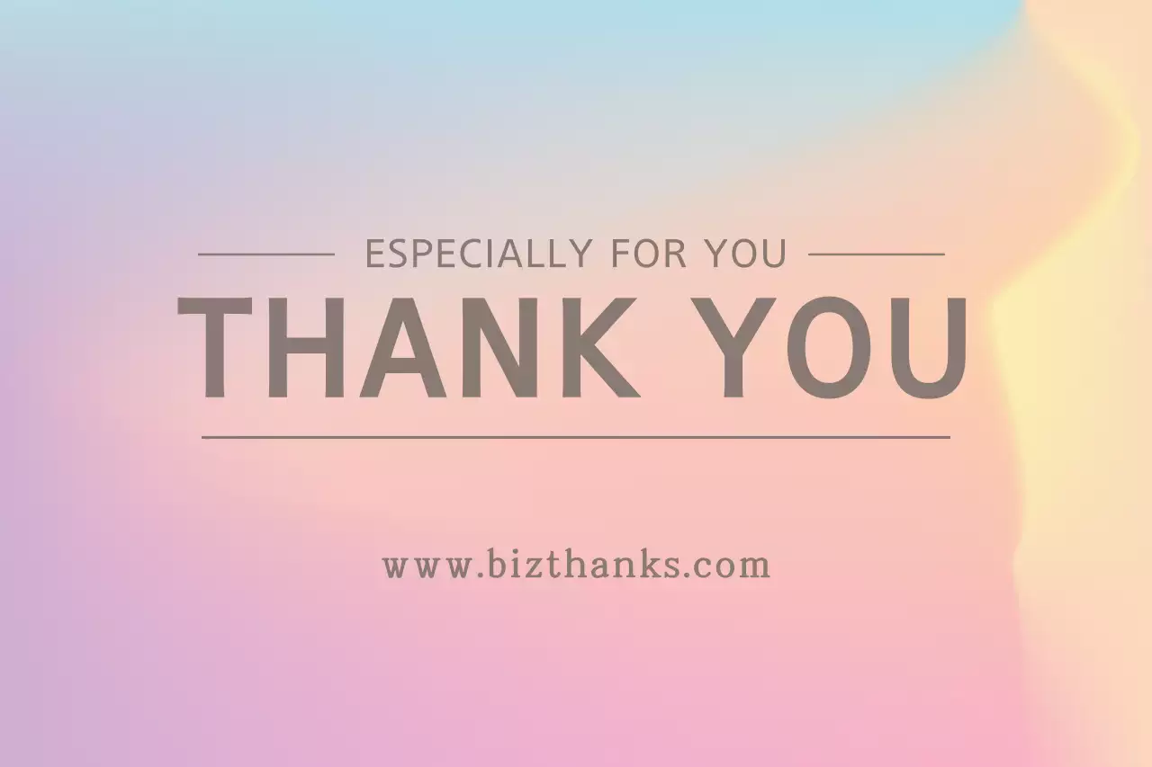 특히 당신을 위해