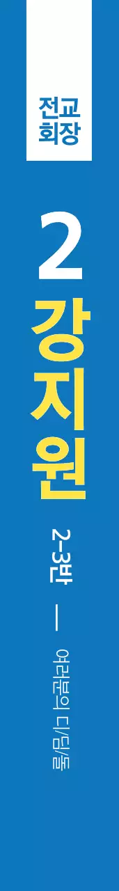 2 강 지 원 어깨띠