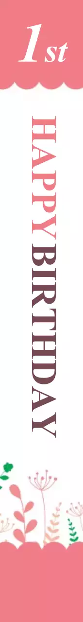 HAPPY BIRTHDAY 어깨띠