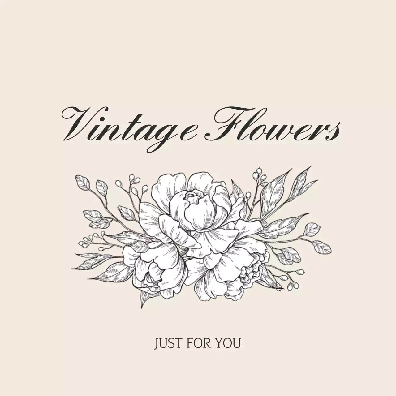 빈티지 플라워 행택