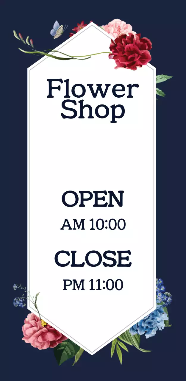 Flower Shop 입간판