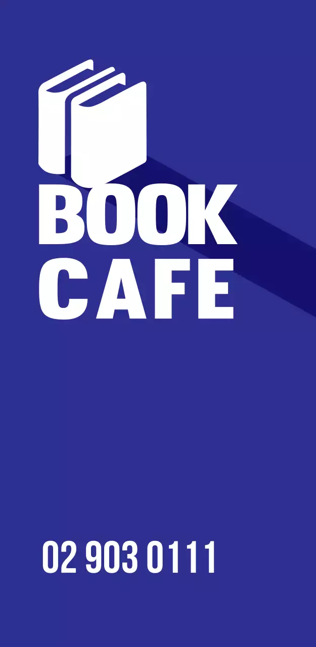 Book Cafe 입간판