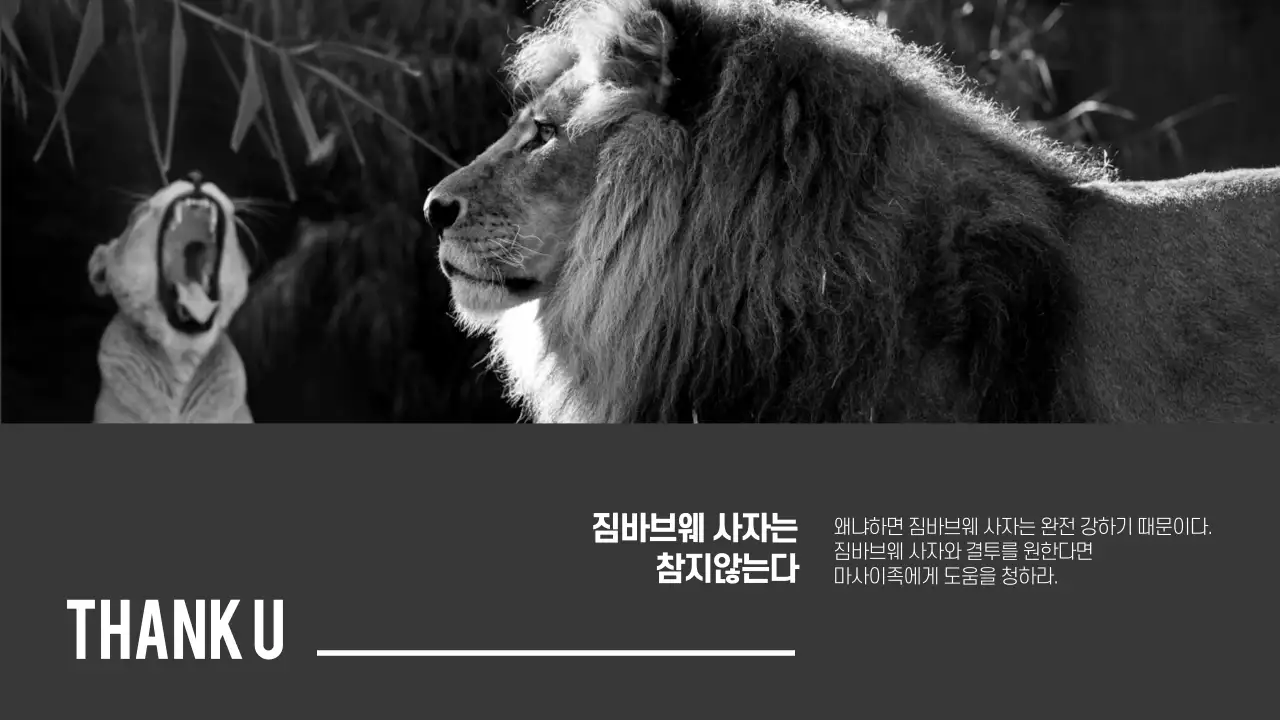 흑백 프레젠테이션