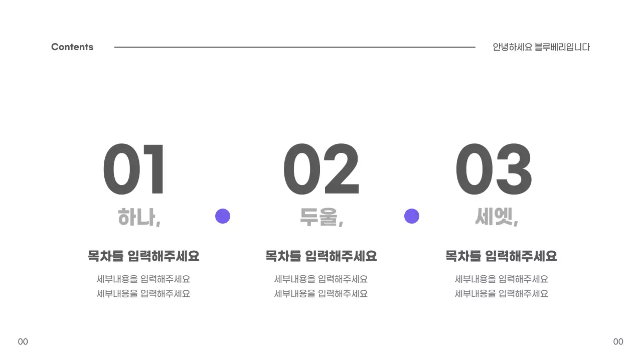 블루베리 프레젠테이션