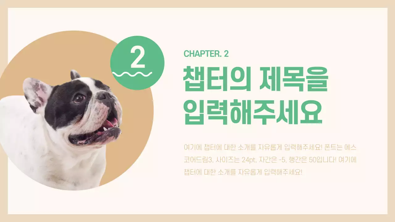 애완동물 프레젠테이션