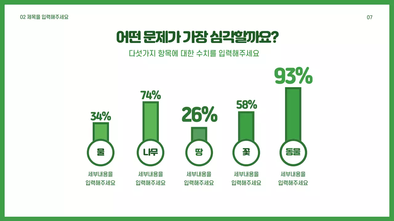 환경사랑 프레젠테이션