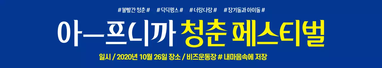 청춘페스티벌_가로현수막
