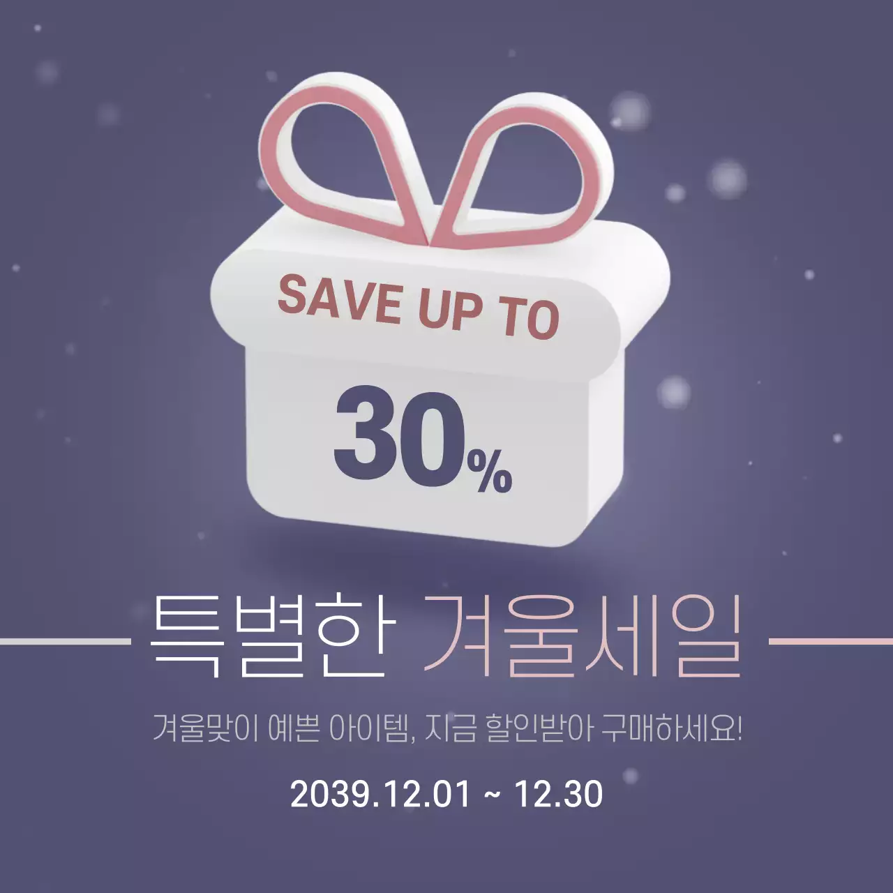 특별한 겨울세일