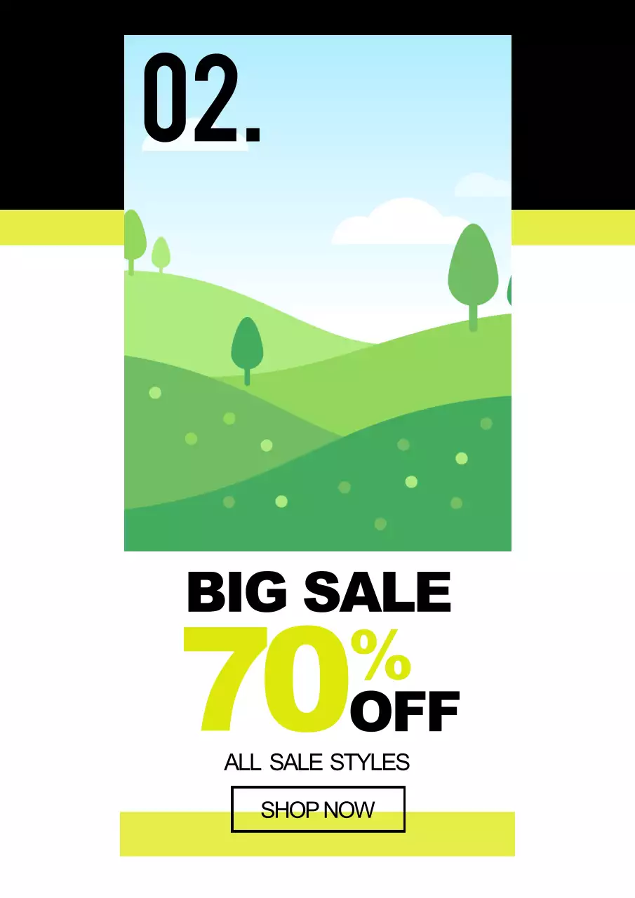 검정색과 연두색의 사진이 있는 다양한 레이아웃