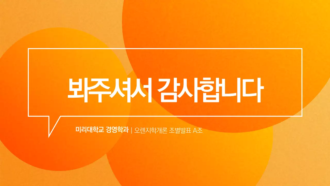 상큼한 프레젠테이션