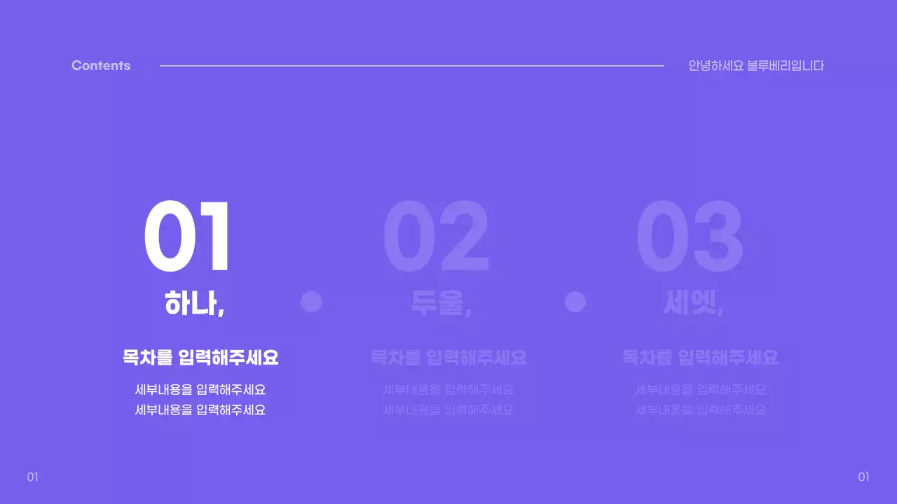 블루베리 프레젠테이션