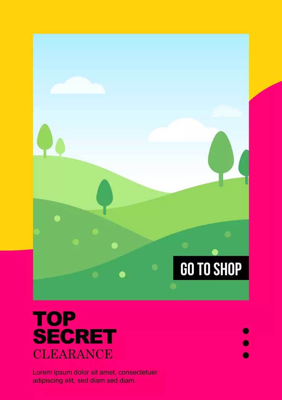 고채도 색의 사진이 있는 다양한 레이아웃