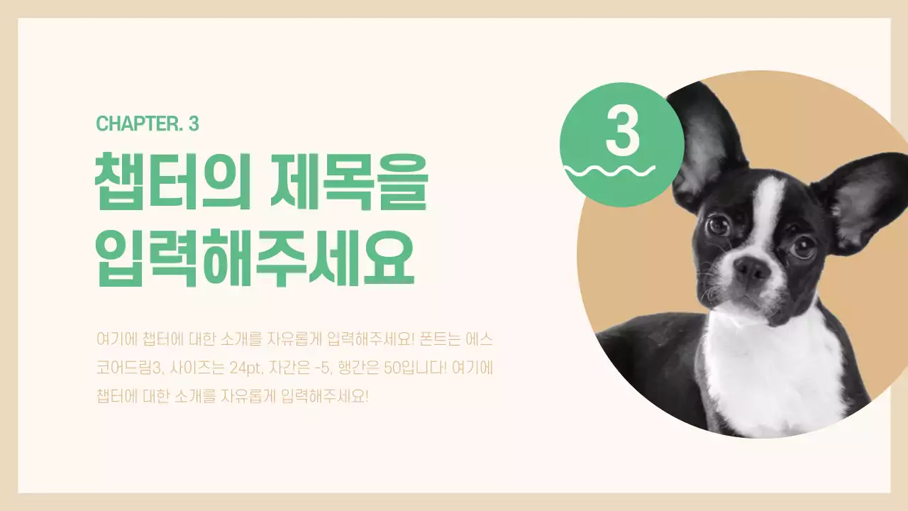 애완동물 프레젠테이션