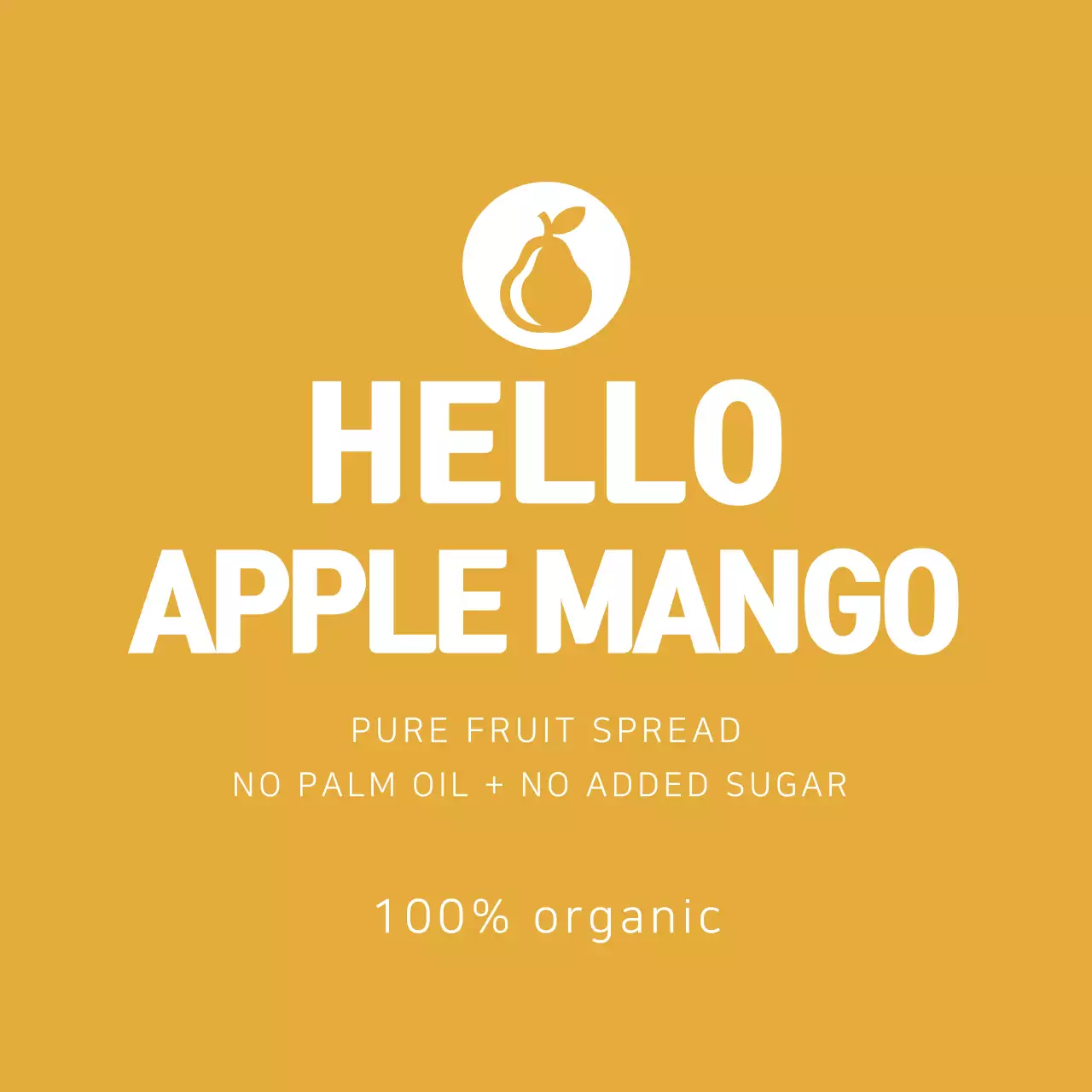 애플망고잼 라벨