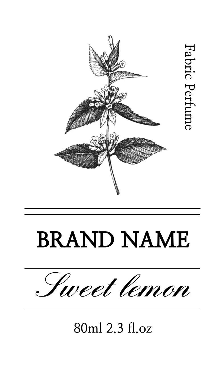 섬유향수 라벨 스티커