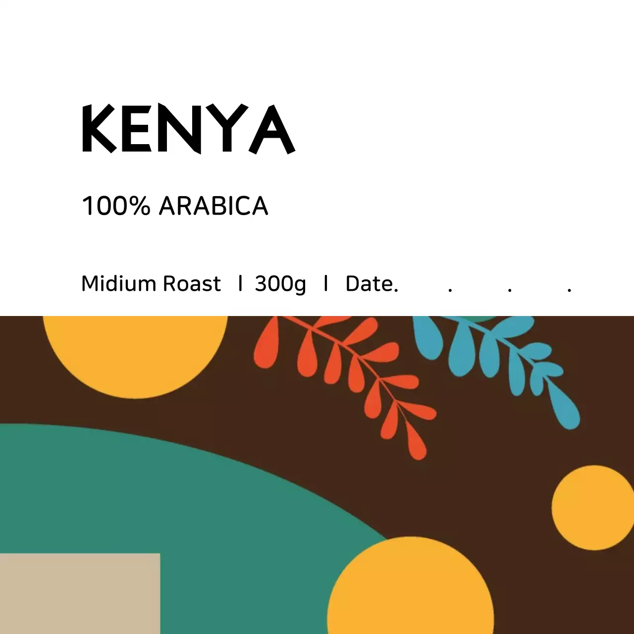 화이트 통일러스트 프레임 커피