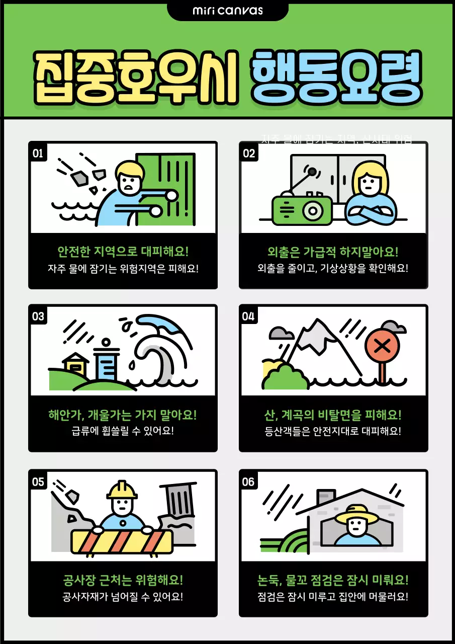 집중호우시 행동요령