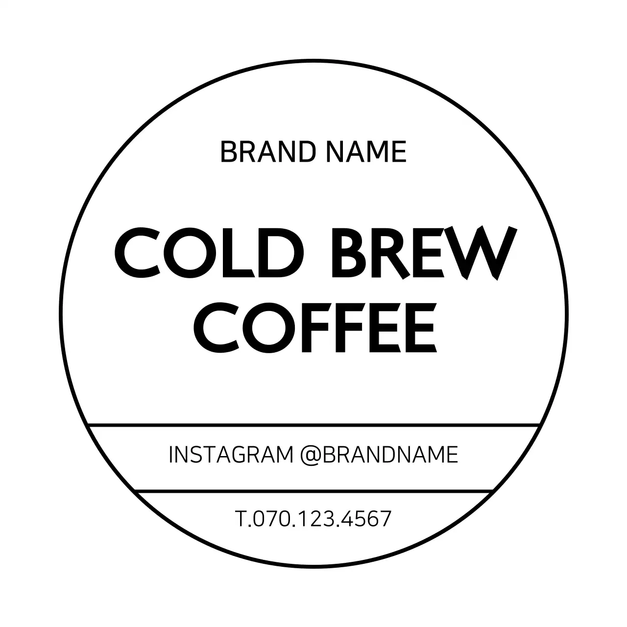 화이트 간단 프레임 원형