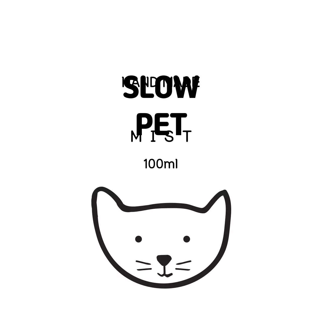 검정 흰색 일러스트 미스트 라벨