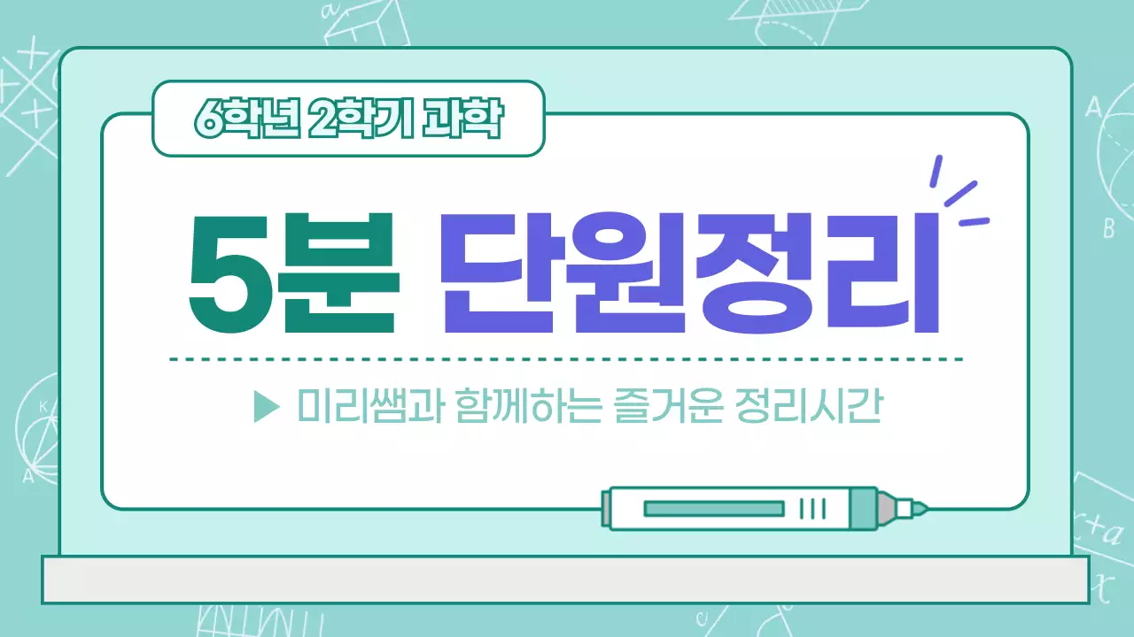 민트 교육용 5분 단원정리