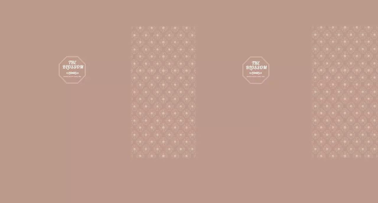 브라운 고급스러운 프레임 패턴 