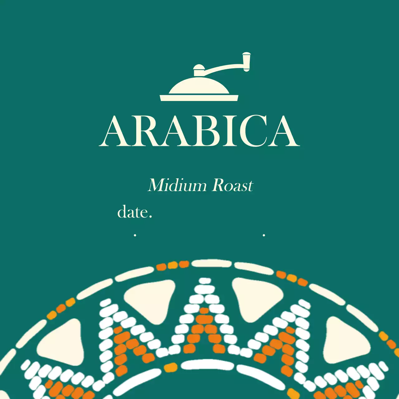 청록색 카페 커피