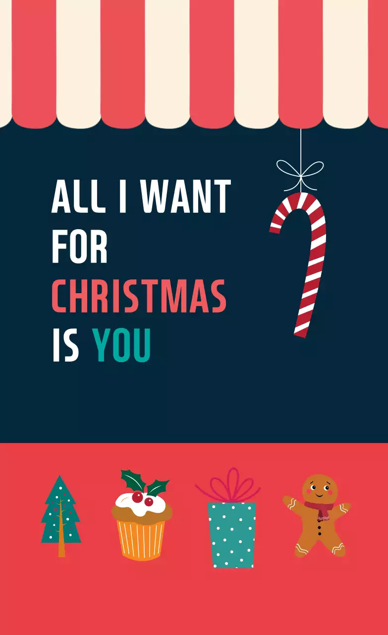 빨강 남색 일러스트 크리스마스 인사 라벨