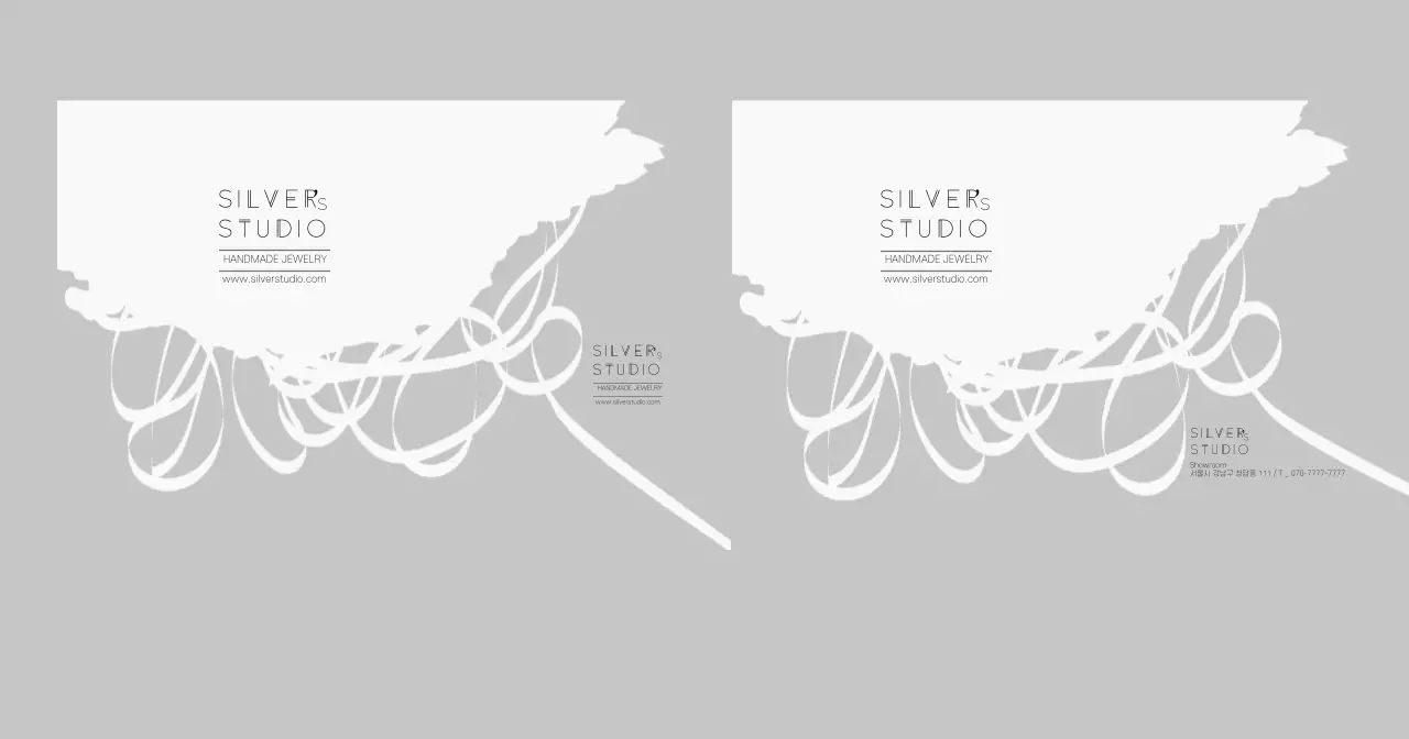 회색 드로잉 패턴 주얼리샵