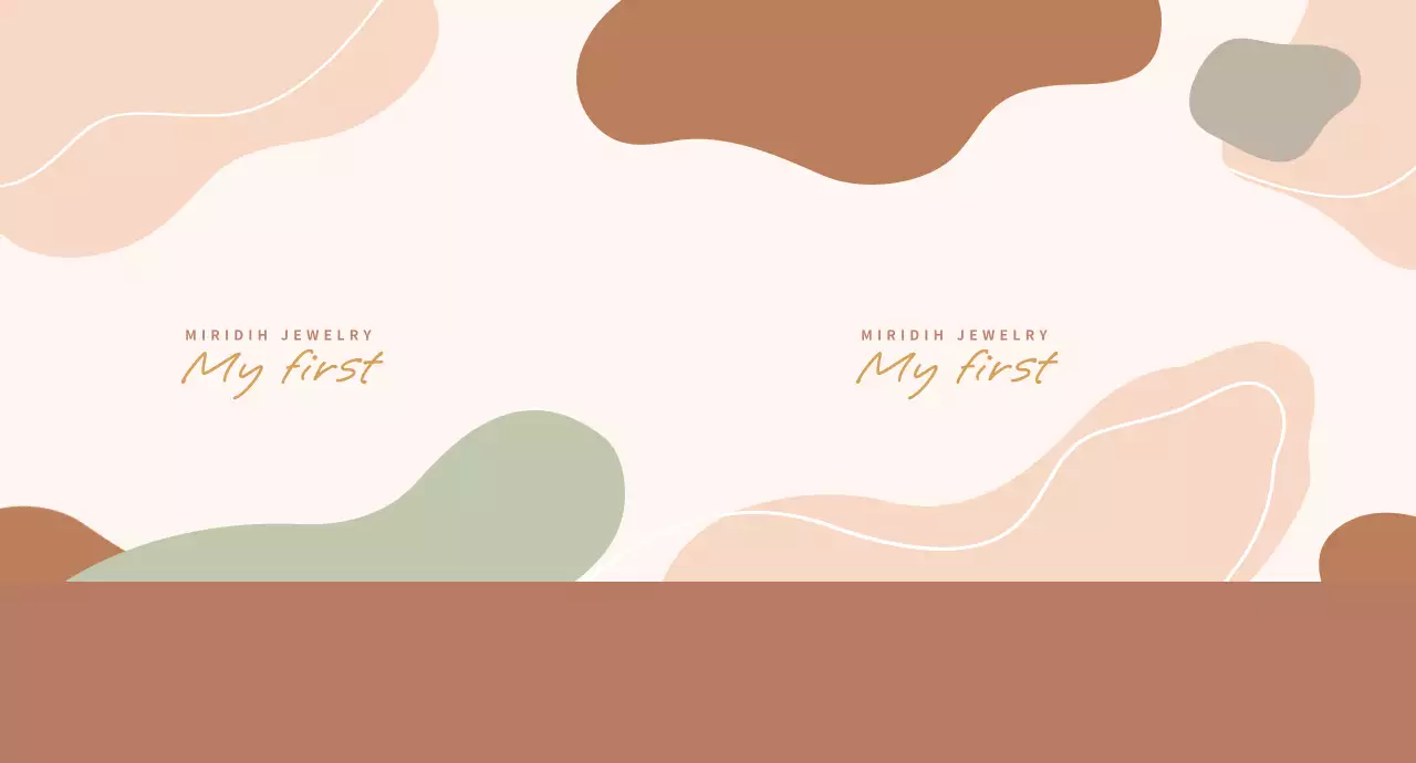 베이지 감각적인 도형 패턴 쥬얼리샵