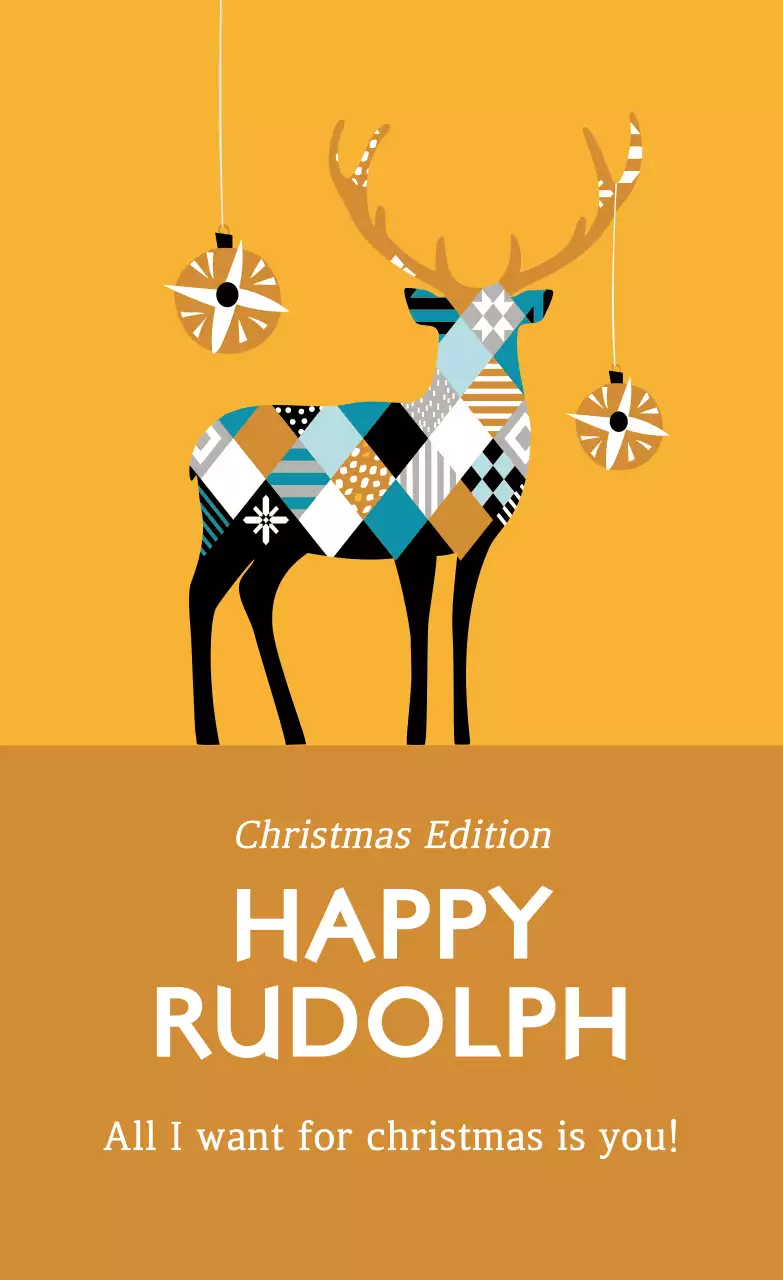 노랑 검정 파랑 일러스트 크리스마스 선물 라벨 