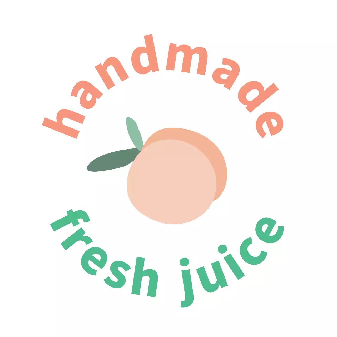 화이트 배경 심플 일러스트 주스 라벨