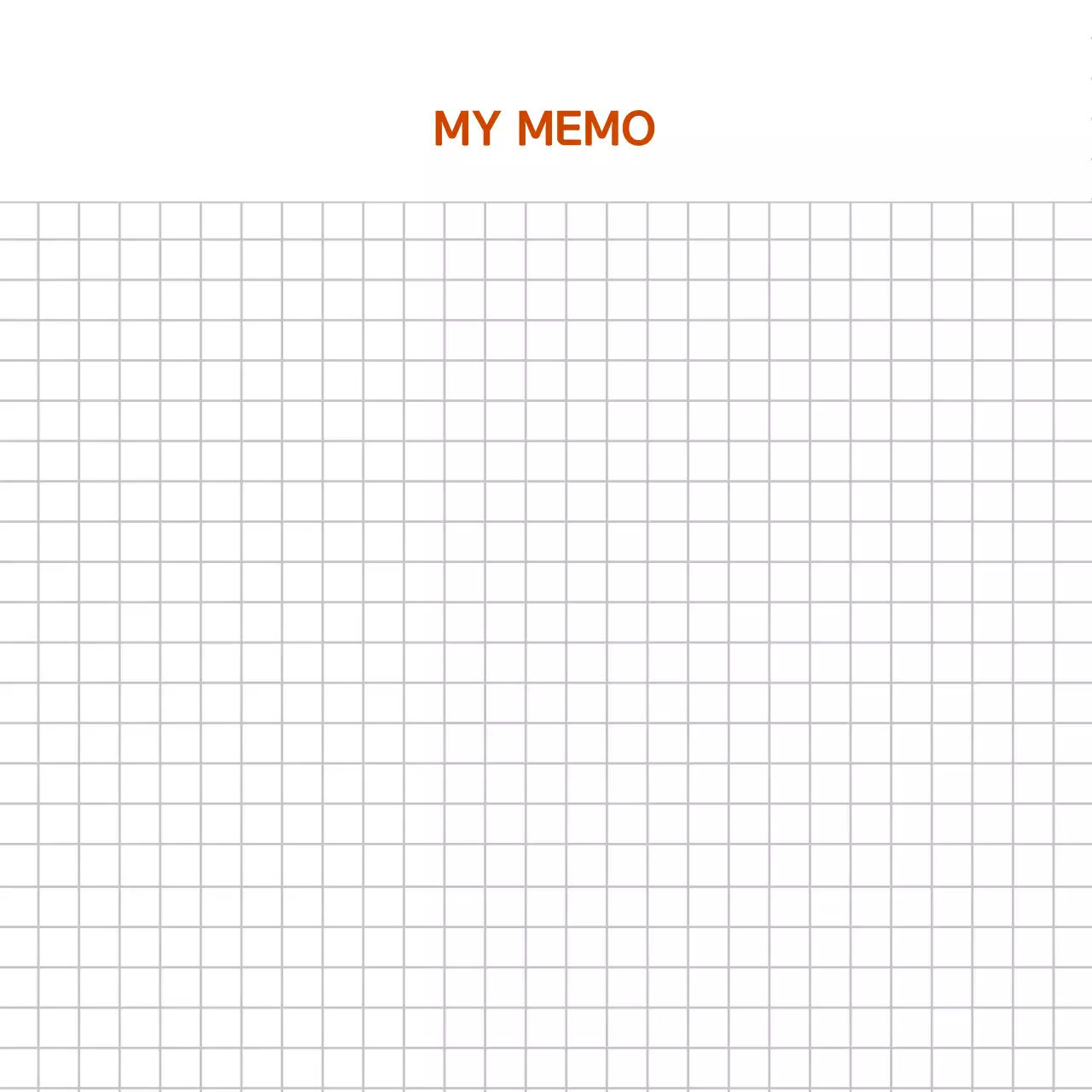 화이트 라인 심플한 메모