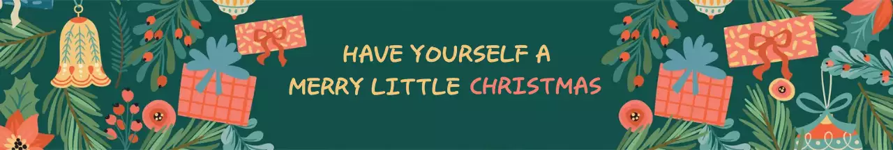 초록색 일러스트 크리스마스 선물