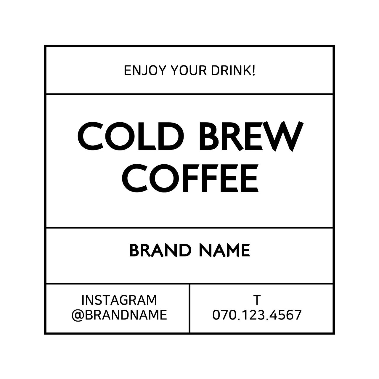 화이트 간단 프레임 카페