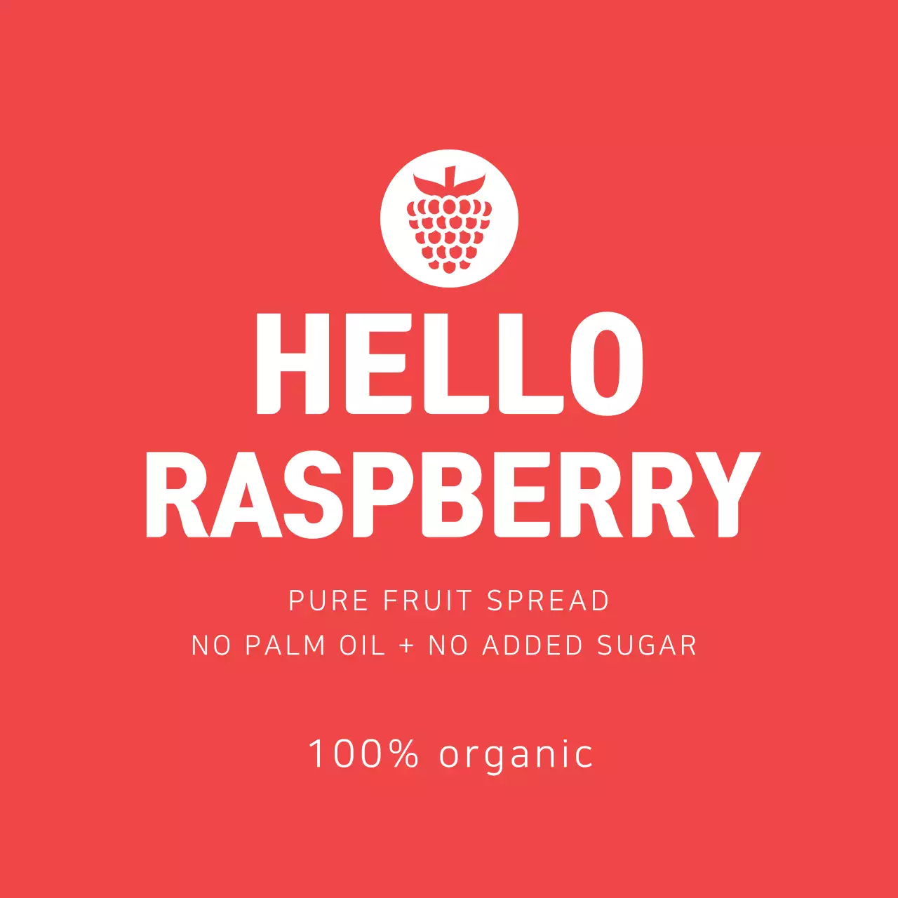 라즈베리잼 라벨