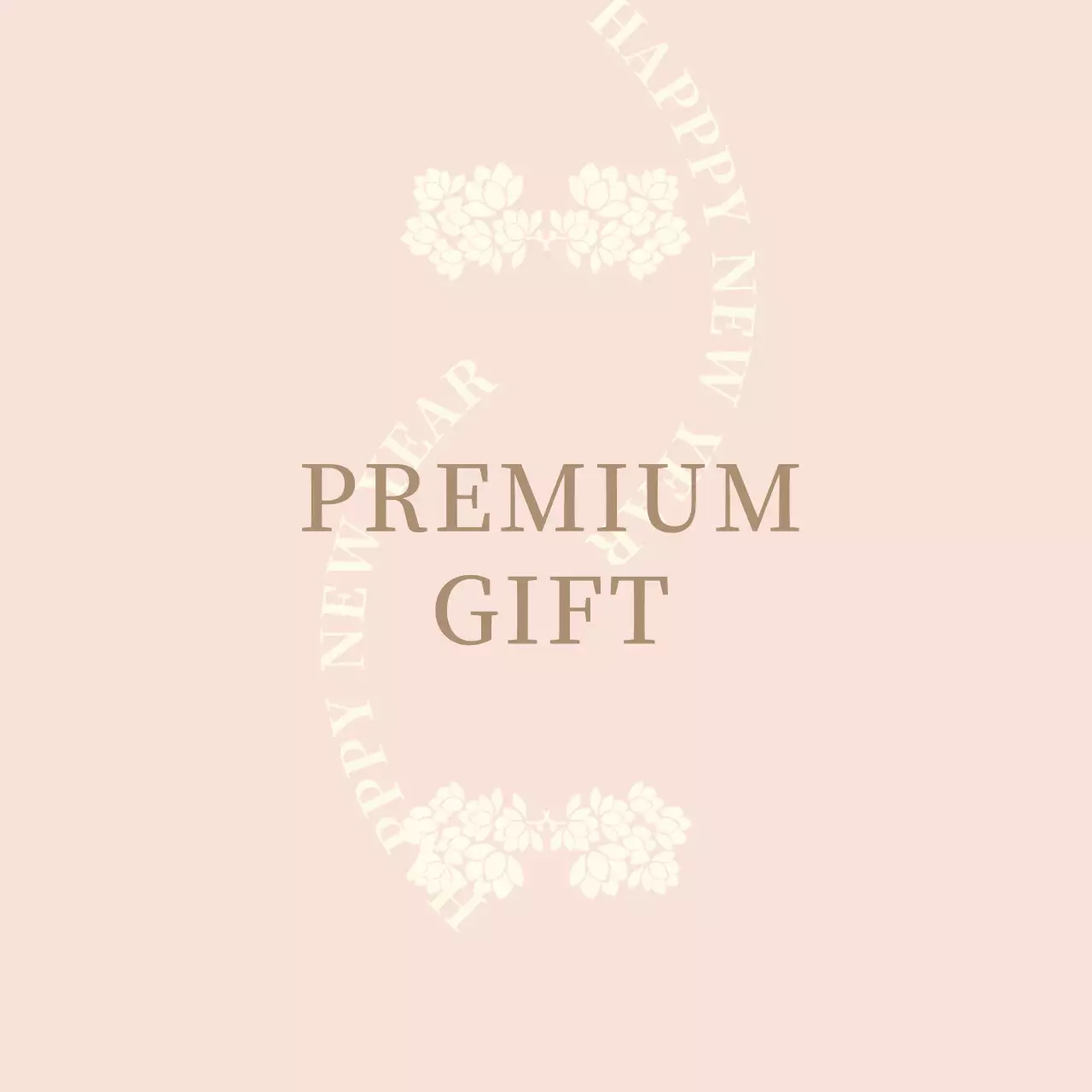 분홍색 일러스트 전통적인 선물 라벨