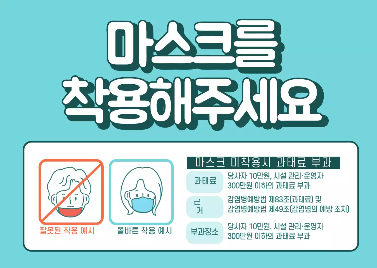 마스크착용 카마그넷