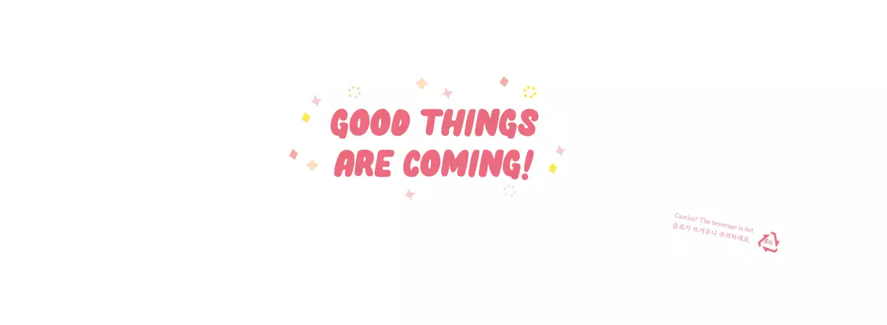 화이트 핑크 귀여운 레터링