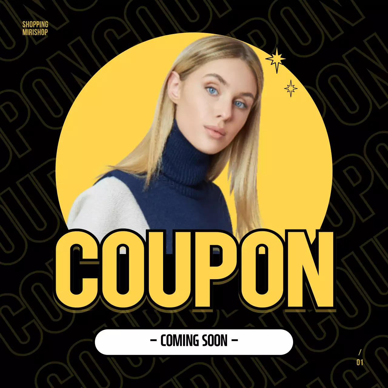 노랑색과 검정색의 힙한 테마 설 이벤트