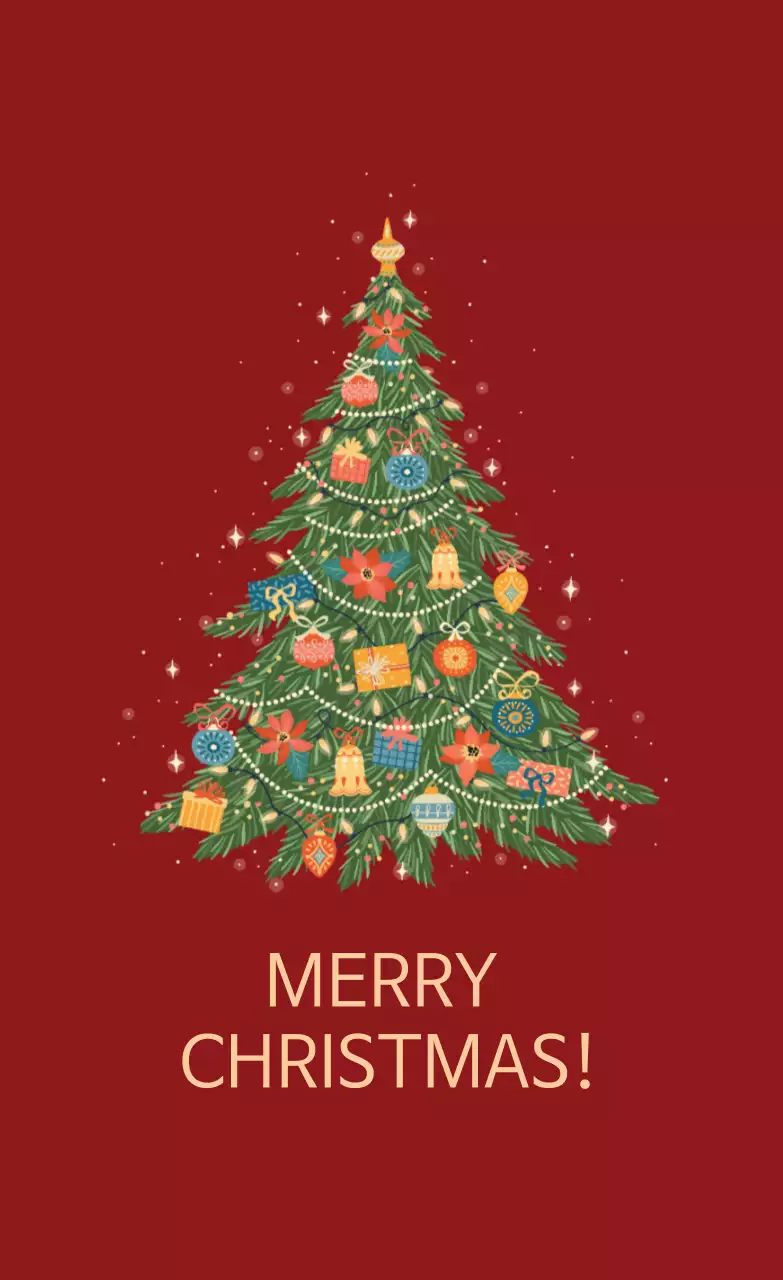 빨간색 일러스트 기념일 크리스마스 라벨