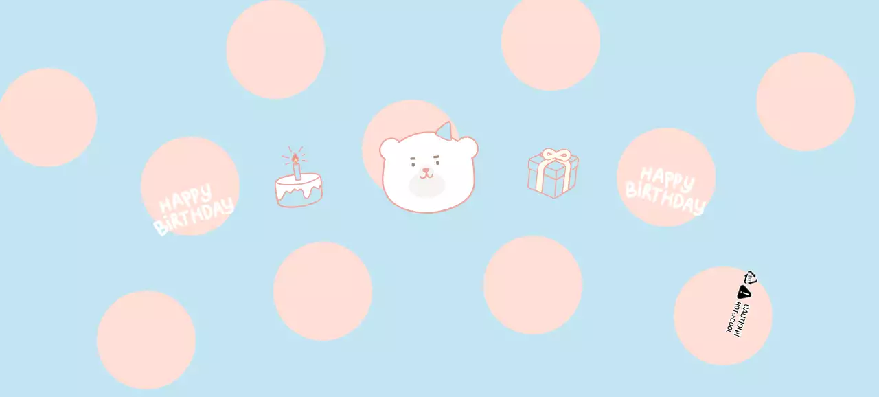 파스텔톤 생일파티 귀여운 종이컵