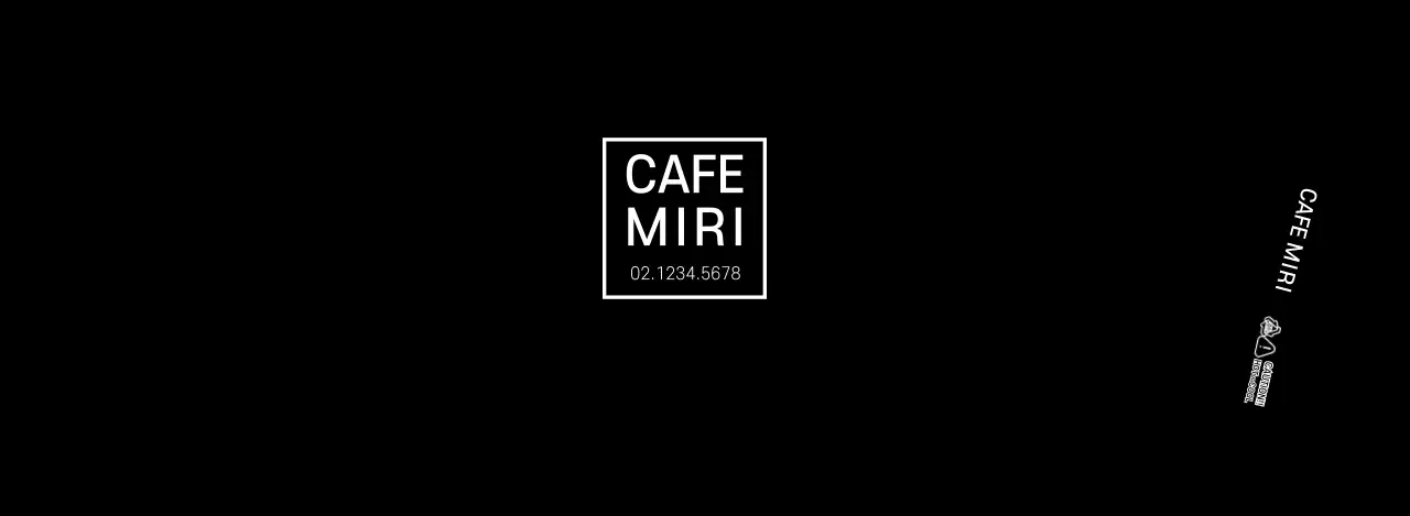 블랙 심플한 카페용 컵홀더