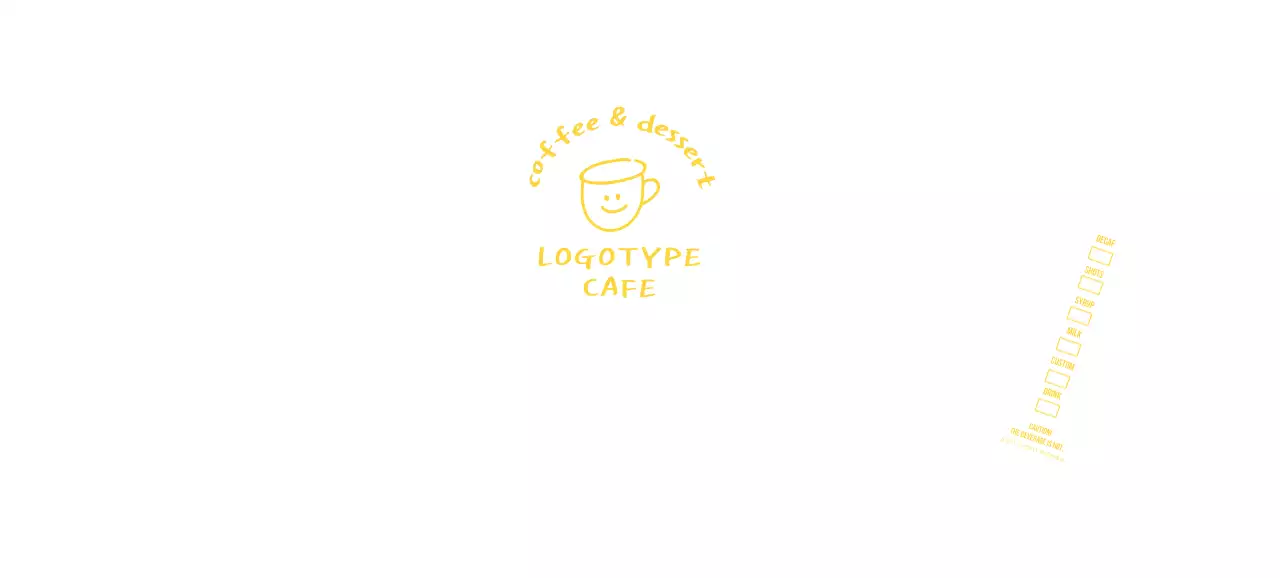 화이트 노란색 손그림 느낌의 일러스트