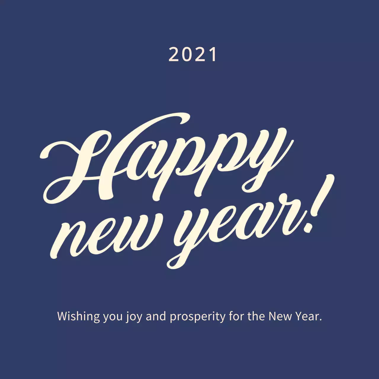 네이비 노랑 일러스트 새해 인사 라벨